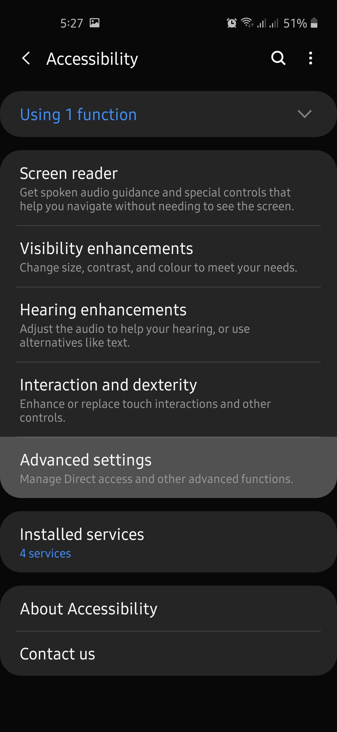 Tap Advanced settings