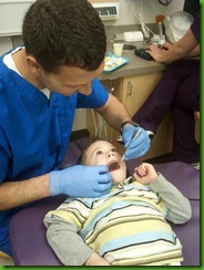 gabe at the dentist