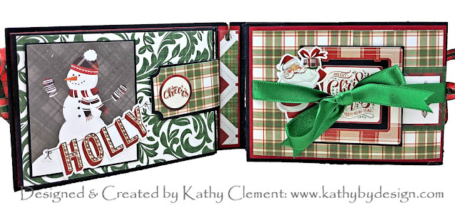 Holiday Recipe Card Folio by Kathy Clement for Really Reasonable Ribbon