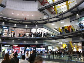 Inside Las Arenas shopping mall