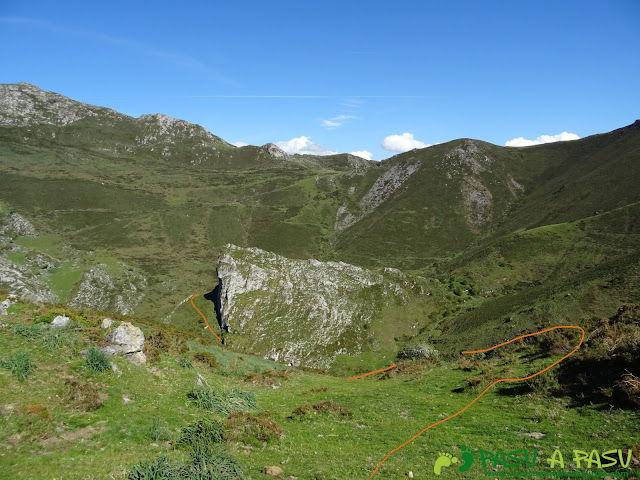 Ruta al Pierzu desde Priesca: Bajando de la Huérfana al Sedo Espina