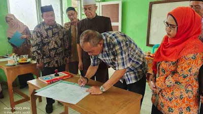 Acara Sertijab Dua Kepala Sekolah SD Cibodas 03 dan SD Cidokom 02.