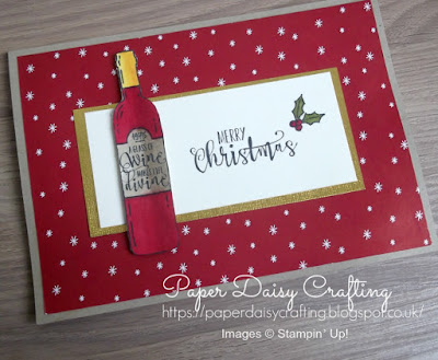 Half full Christmas card from Stampin' Up!