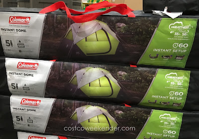 Quickly get your camping started with the Coleman 5-Person Instant Dome Tent