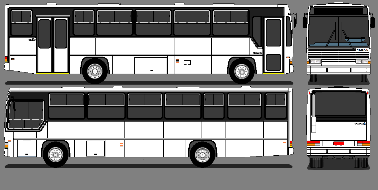 Gta Bus Skins em Branco: Caio Vitoria M.Benz