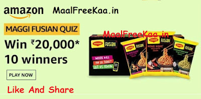 Maggi Fusian Quiz Time