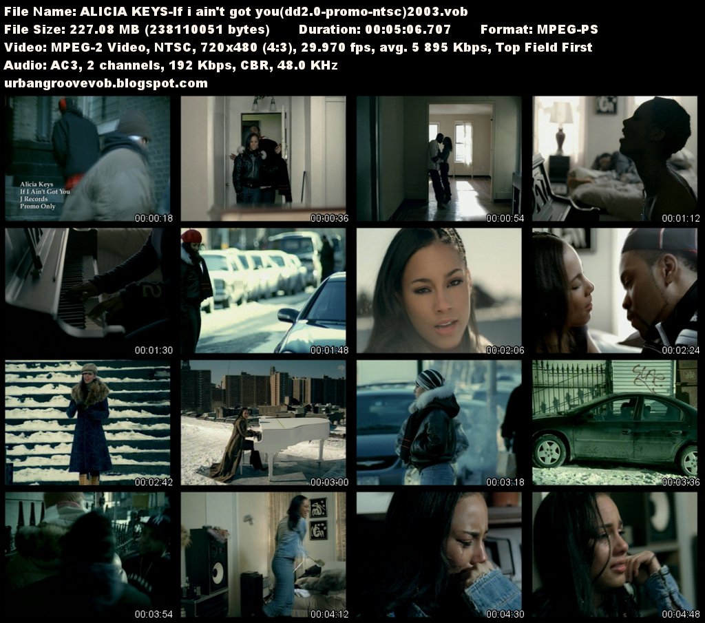 Urban Groove Vob Collection: Alicia Keys - If I Ain't Got You (2003)