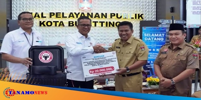 Pemko Bukittinggi Terima Bantuan CSR dari Semen Padang