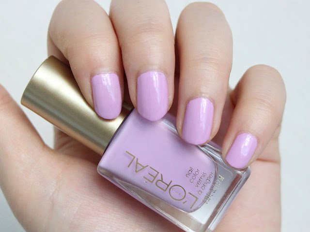 L'Oreal Paris Nail Polish Lacey Lilac Swatches