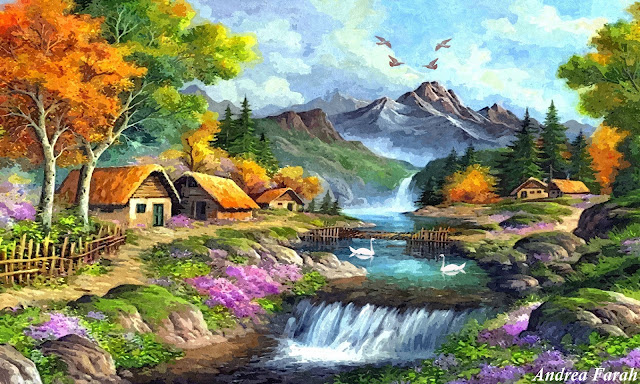 Beautiful landscape painting  161