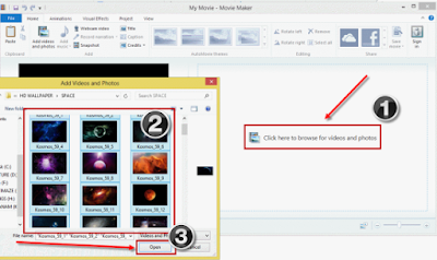  Video slideshow seperti sebuah pertunjukkan gambar yang berganti ganti dengan sendirinya  ( Tutorial Movie Maker )Cara Menggunakan Movie Maker di Windows 8