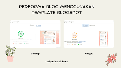 performa blog menggunakan template blogspot tema simple