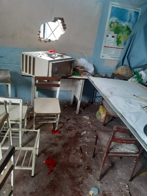 VENGANZA | Con fusiles de asalto destruyeron un colegio en la Cota 905
