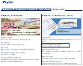 menggunakan Paypal