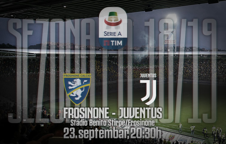 Serie A 2018/19 / 5. kolo / Frosinone - Juventus, nedelja, 20:30h