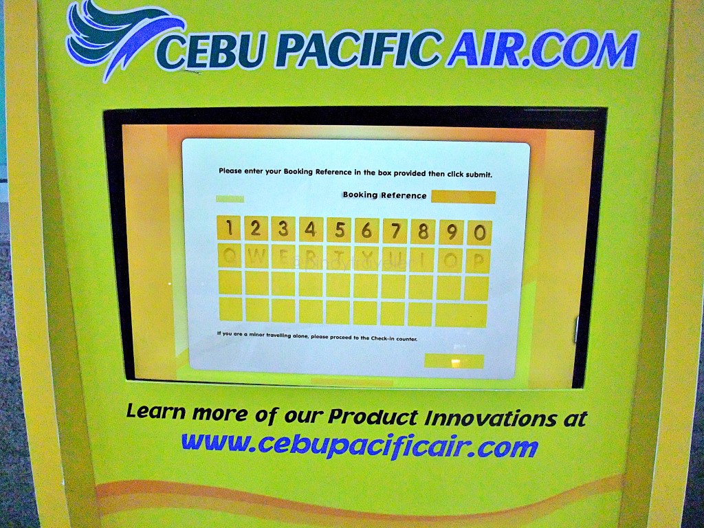 Cebu Pacific's idiotic poorly programmed self-service check-in kiosk