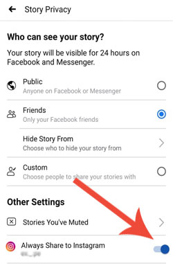 Cara Otomatis Membagikan Story Facebook Ke Instagram