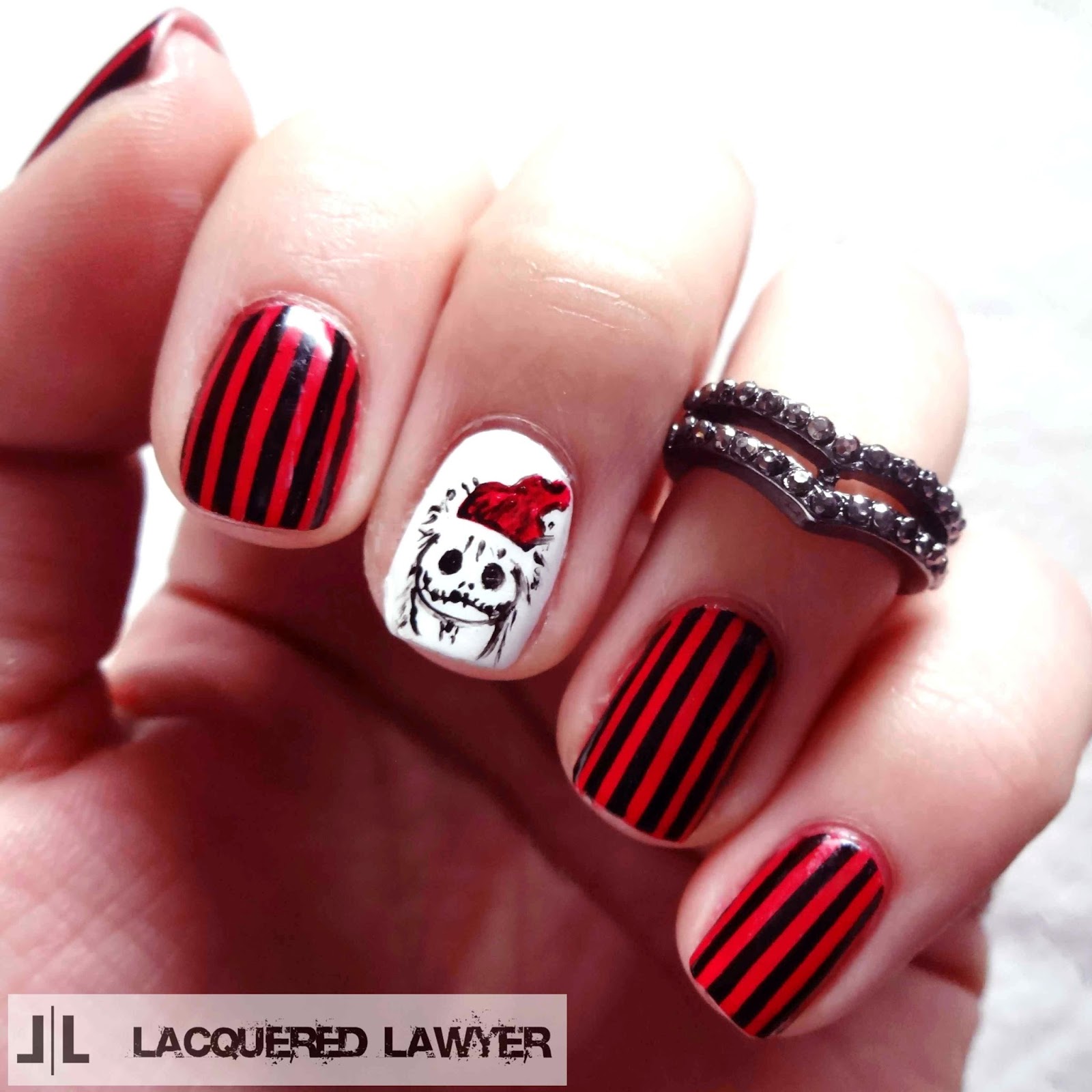 Jack Skellington Nail Art