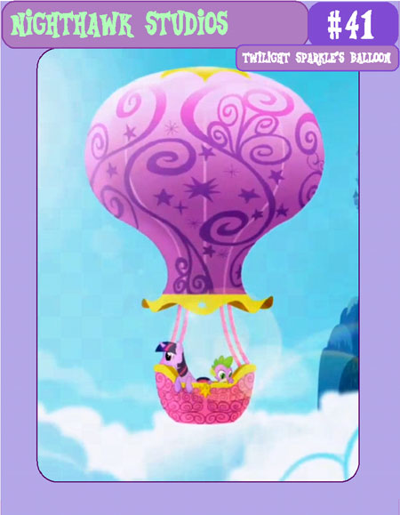 Twilight Sparkle Hot Air Balloon Papercraft