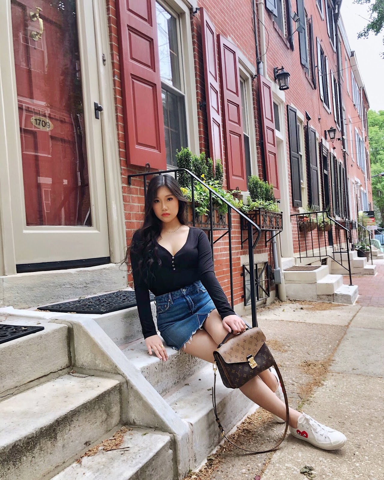 Spring Summer Outfit Philadelphia Photoshoot Ideas Monochromatic Style