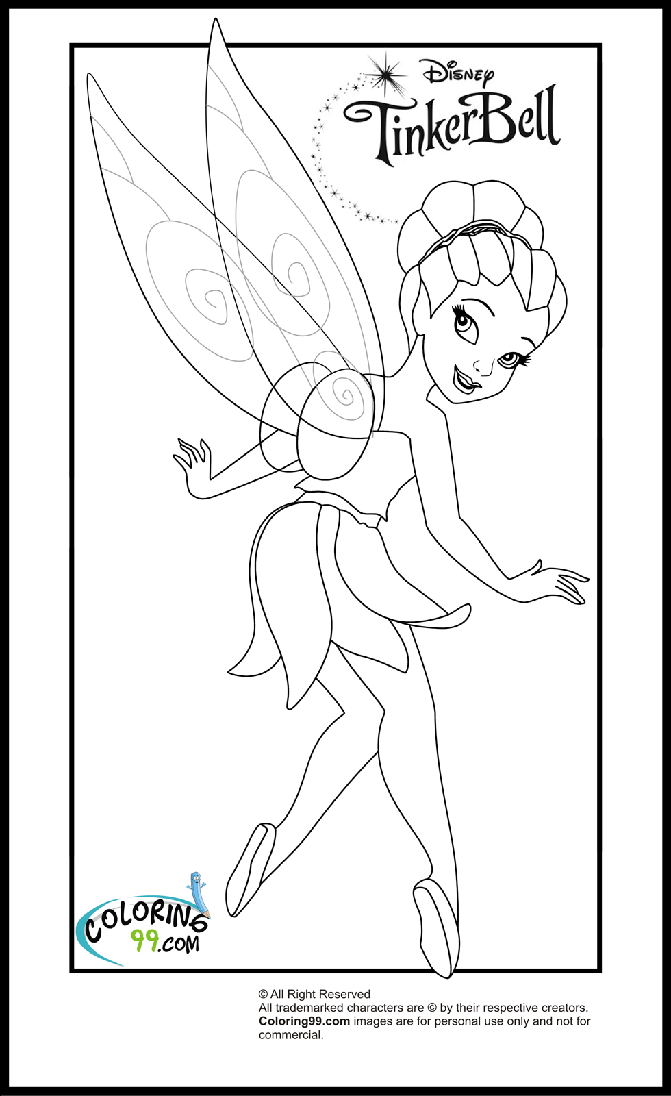 Download Tinkerbell and Friends Coloring Pages | Team colors