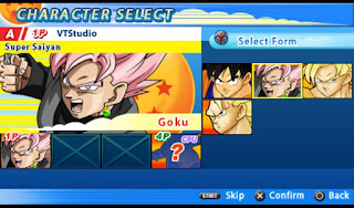 Download Mod Texture SS Goku [Black Goku Rose] DBZ TTT For Emulator PPSSPP