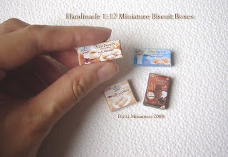 1/12 dollhouse miniature biscuit box