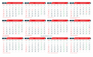 Kalender 2019 Lengkap Hari Libur Nasional dan Cuti Bersama