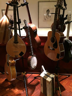 Instruments from the Versatility Serenaders' set-up at the Wigmore Hall Twitter Party