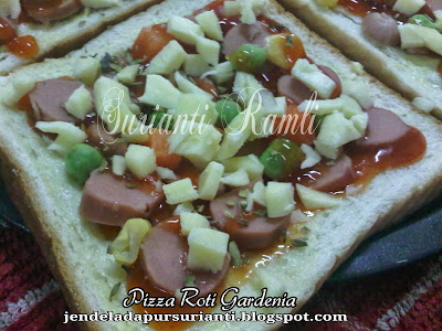 Jom masak: Sarapan pizza roti gardenia yang simple