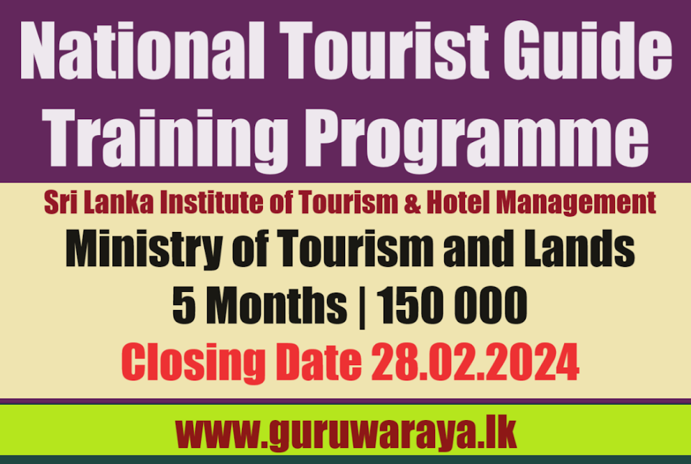 National Tourist Guide Training Programme - Toursim Ministry