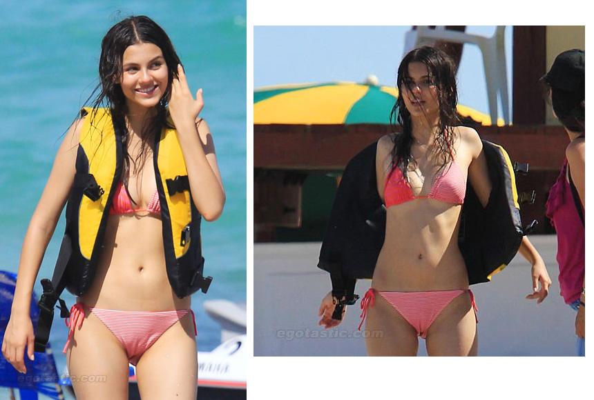 Victoria Justice in a bikini at a beach in Florida 8 21 11