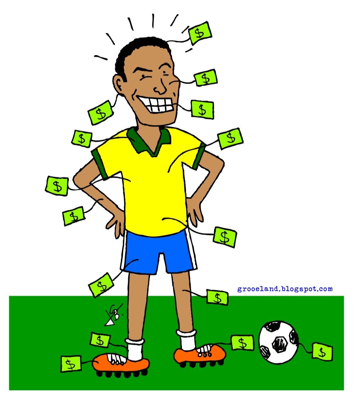 Resultado de imagem para charges valor da gratificação para a seleção brasileira copa 2018