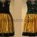 Mustard Velvet Kids Lehenga