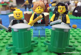 LEGO Drummers Phil Collins, Rick Allen of Def Leppard and Sheila E