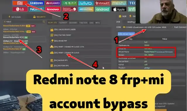 تخطي حساب شاومي هاتف ريدمي نوت Xiaomi Redmi note 8