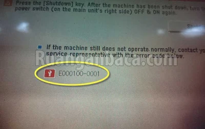 Memperbaiki error E100 pada mesin fotocopy canon IR