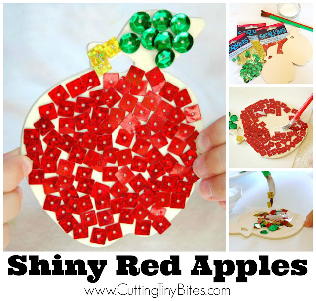  Easy apple craft for kids. Perfect for fall with simple and inexpensive materials. Great activity for preschoolers or elementary.