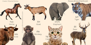 Telugu animals name