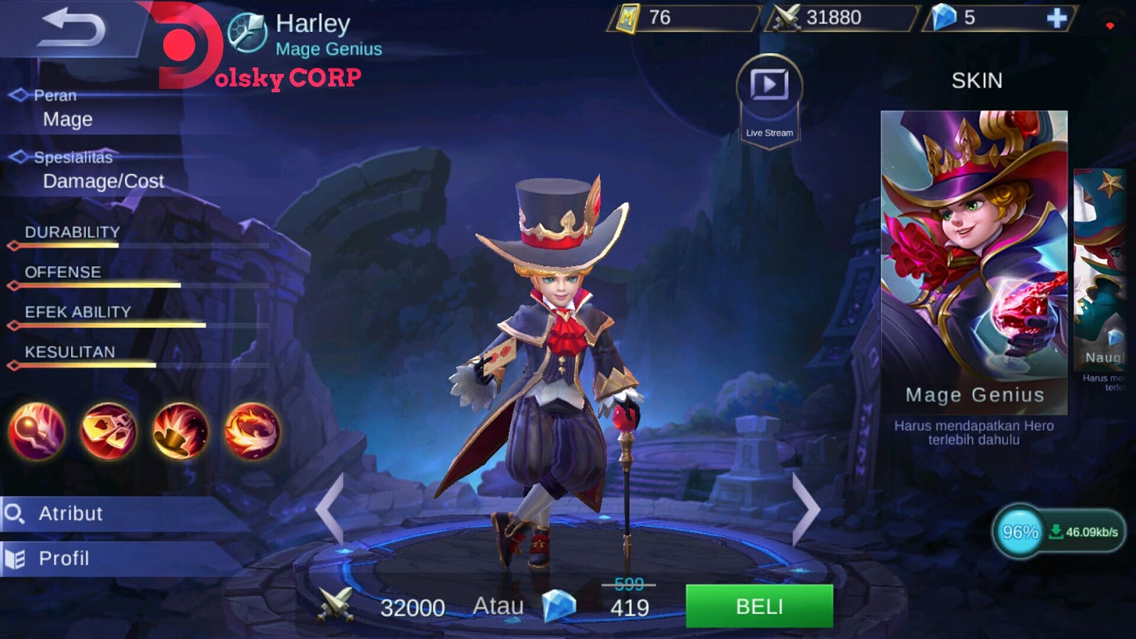 Hero Harley Mage Genius Burst Damage Builds Set Up Gear