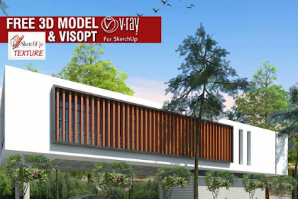 Free Sketchup 3D Model Modern Household # 56 & Vray Visopt