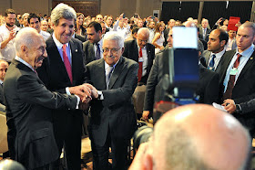 Kerry, Peres and Abbas