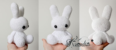 Krawka: Cute crochet bunny pattern by Krawka, free pattern rabbits bunnies 