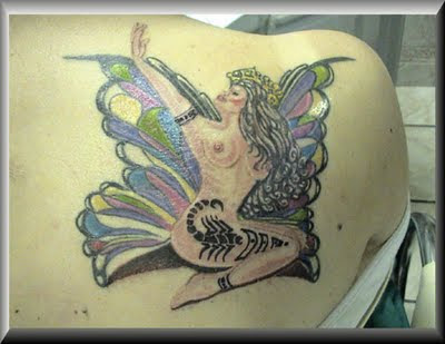 Angel Fighting Devil Tattoos