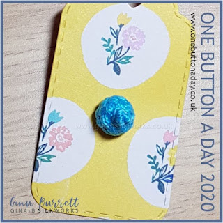 One Button a Day 2020 by Gina Barrett - Day 110 : Woven Ball