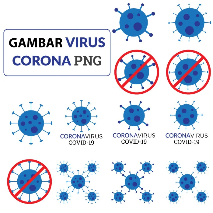 kumpulan gambar virus corona png covid-19