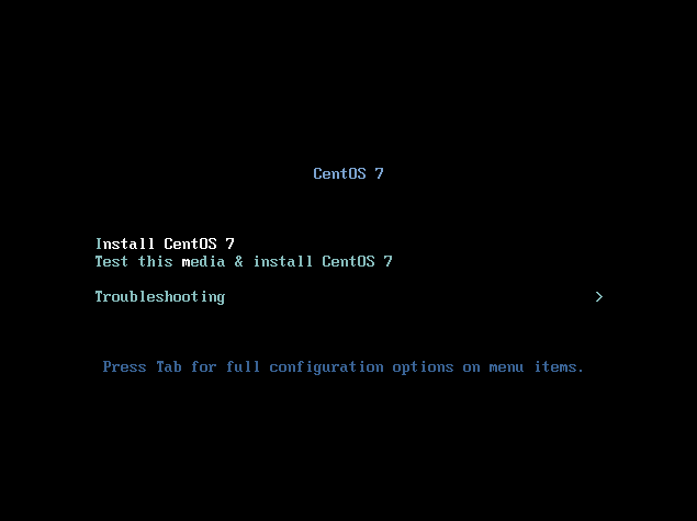 Install CentOS 7