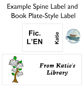 Example Spine Label and Book Plate Label - Labeling and Tracking a Classroom Library | The Logonauts