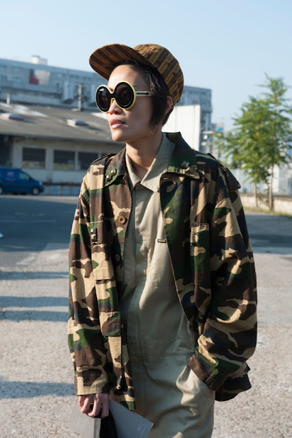 Camouflage print street style