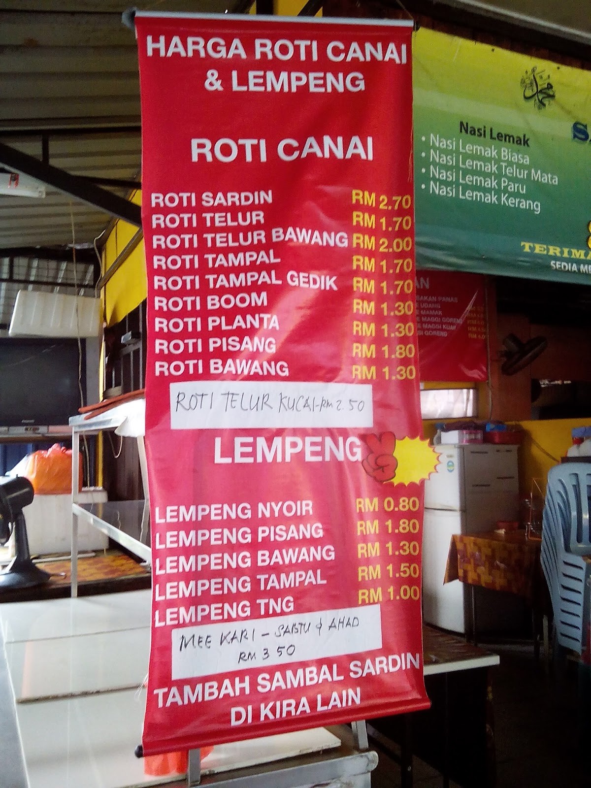 Aku Dayat: Sani Roti Canai Pasar Bandar Baru Bangi